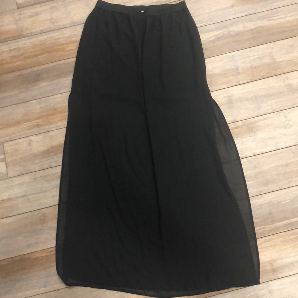 Black maxi skirt